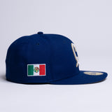 Limited Royal Blue / White Gold Mexico Flag 1LoveIE New Era 59FIFTY Fitted Cap