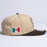 Limited Vegas Gold / Walnut Gold Mexico Flag 1LoveIE New Era 59FIFTY Fitted Cap