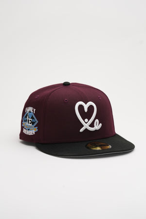 Limited Maroon / Black 1LoveIE New Era 59FIFTY Fitted Cap