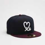 Limited Navy / Maroon 1LoveIE New Era 59FIFTY Fitted Cap