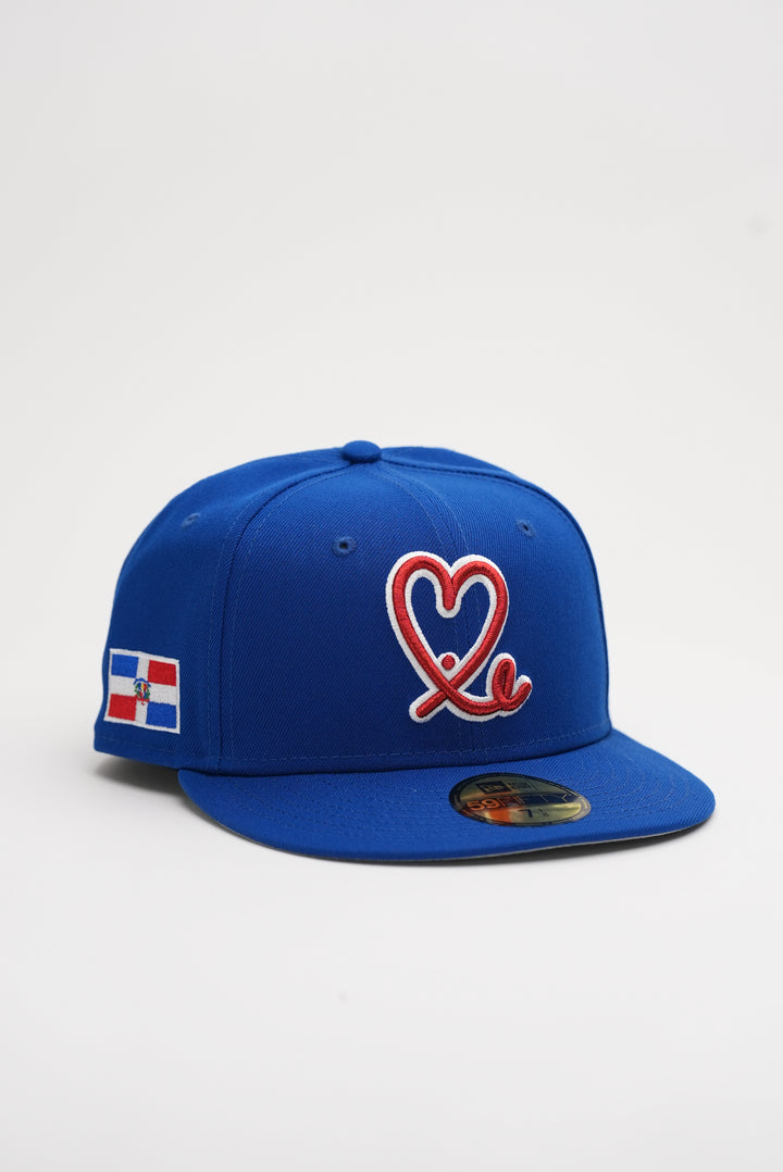 Limited Royal Blue / Metallic Red Dominican Republic Flag 1LoveIE New Era 59FIFTY Fitted Cap