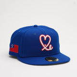Limited Royal Blue / Red Samoan Flag 1LoveIE New Era 59FIFTY Fitted Cap