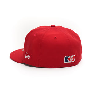 Limited Red / White USA Flag 1LoveIE New Era 59FIFTY Fitted Cap