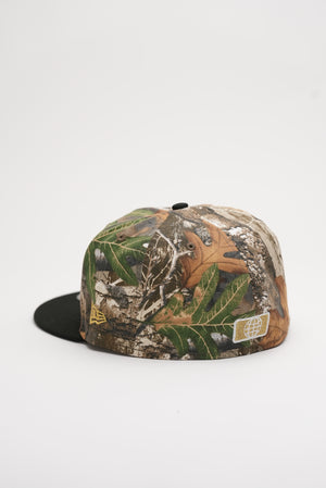 Limited Real Tree Camo / Gold Mexico Flag 1LoveIE New Era 59FIFTY Fitted Cap