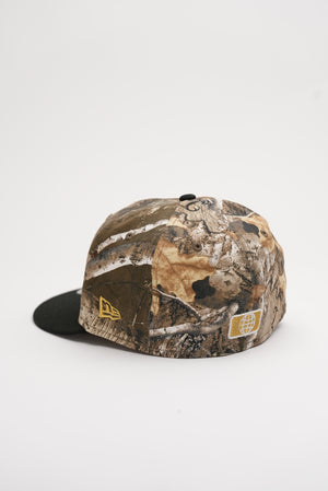 10 Year Anniversary Real Tree Camo & Gold 1LoveIE New Era 59FIFTY Fitted Cap