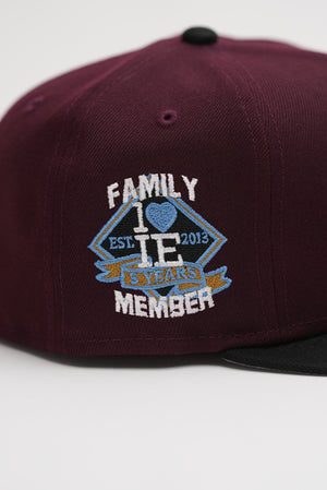 Limited Maroon / Black 1LoveIE New Era 59FIFTY Fitted Cap