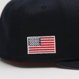 Limited Navy / White  USA Flag 1LoveIE New Era 59FIFTY Fitted Cap