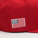 Limited Red / White  USA Flag 1LoveIE New Era 59FIFTY Fitted Cap