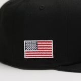 Limited Black / White Gold USA Flag 1LoveIE New Era 59FIFTY Fitted Cap
