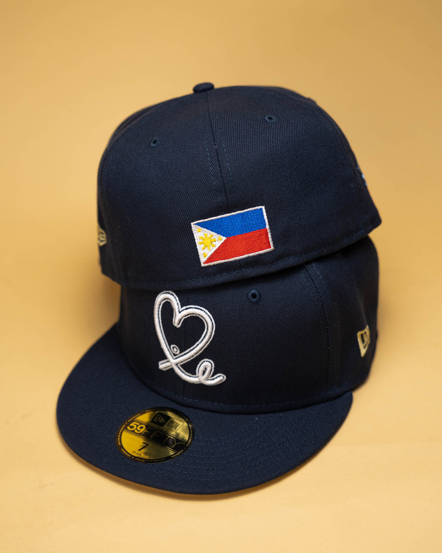 Limited Navy / White Filipino Flag 1LoveIE New Era 59FIFTY Fitted
