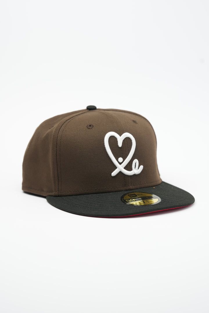 Limited Walnut / Black and Red 1LoveIE New Era 59FIFTY Fitted Cap