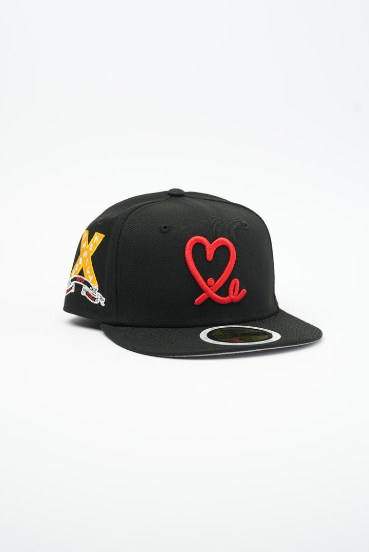 Youth 10 Year Anniversary Limited Black & Red 1LoveIE New Era 59FIFTY Fitted Cap