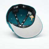 Youth 10 Year Anniversary Limited Aqua & White 1LoveIE New Era 59FIFTY Fitted Cap