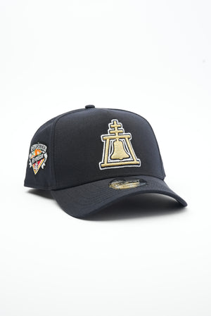 New Era 9Forty A Frame Raincross Snapback (Navy /  Gold & White)