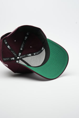 New Era 9Forty A Frame 1LoveIE Snapback ( Maroon /  White )