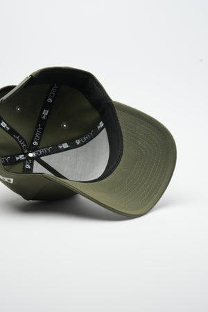 New Era 9Forty A Frame 1LoveIE Snapback ( Olive / White )