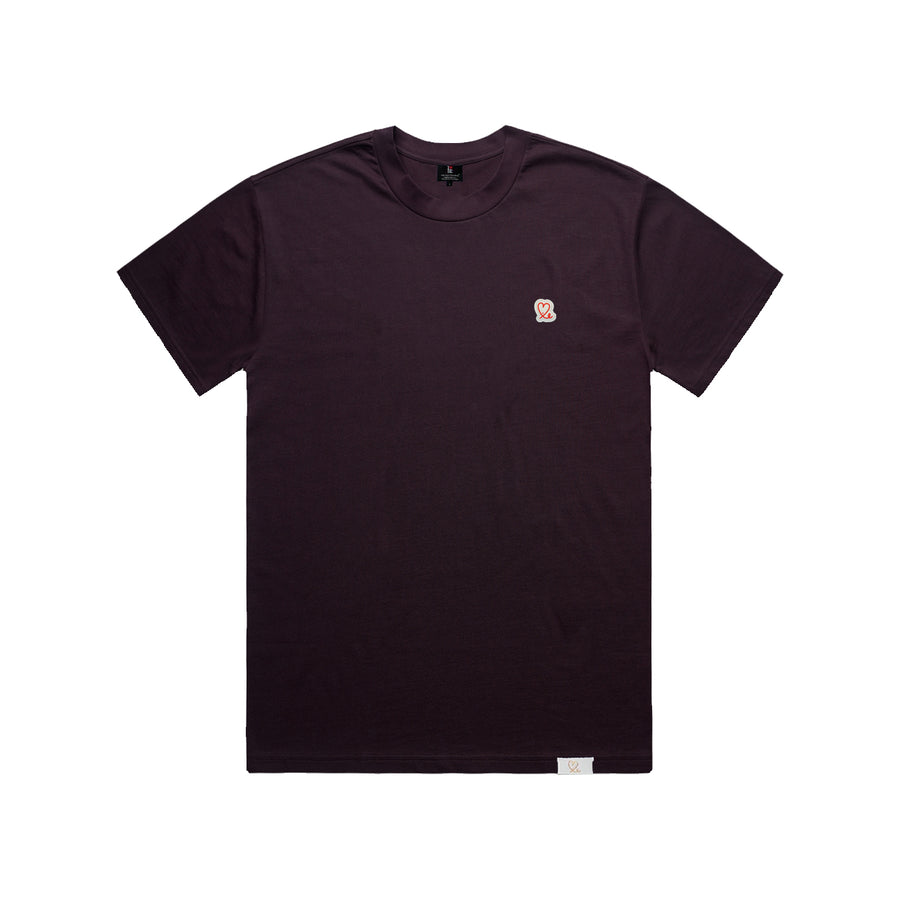 Oversized Heavyweight Box T-Shirt (Plum)