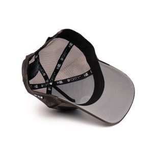 New Era 9Forty A Frame 1LoveIE Trucker Snapback (Woodland Camo / White )