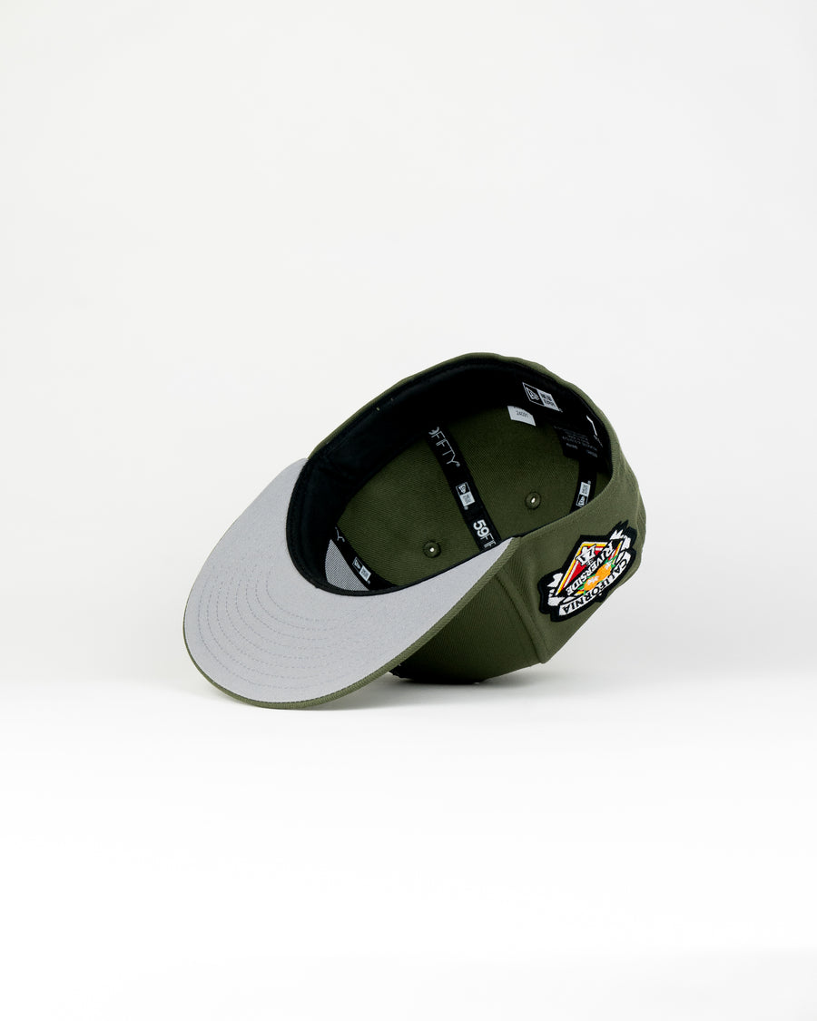 Limited Olive Black  / White  1LoveIE Raincross New Era 59FIFTY Fitted Cap