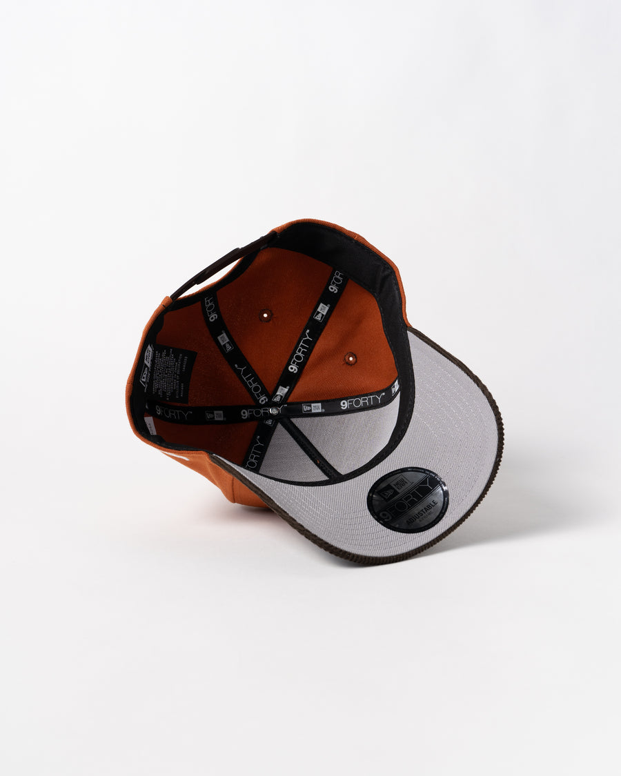 New Era 9Forty A Frame 1LoveIE Snapback (Rust Orange/ Walnut Corduroy )