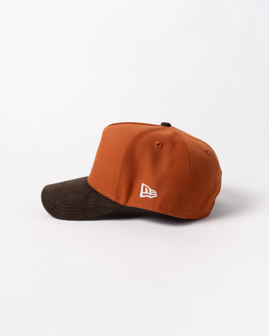 New Era 9Forty A Frame 1LoveIE Snapback (Rust Orange/ Walnut Corduroy )