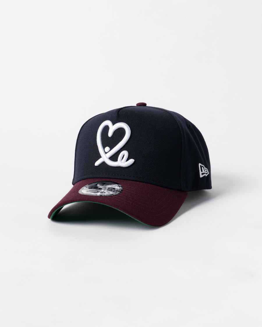 New Era 9Forty A Frame 1LoveIE Snapback ( Navy  / Maroon  )