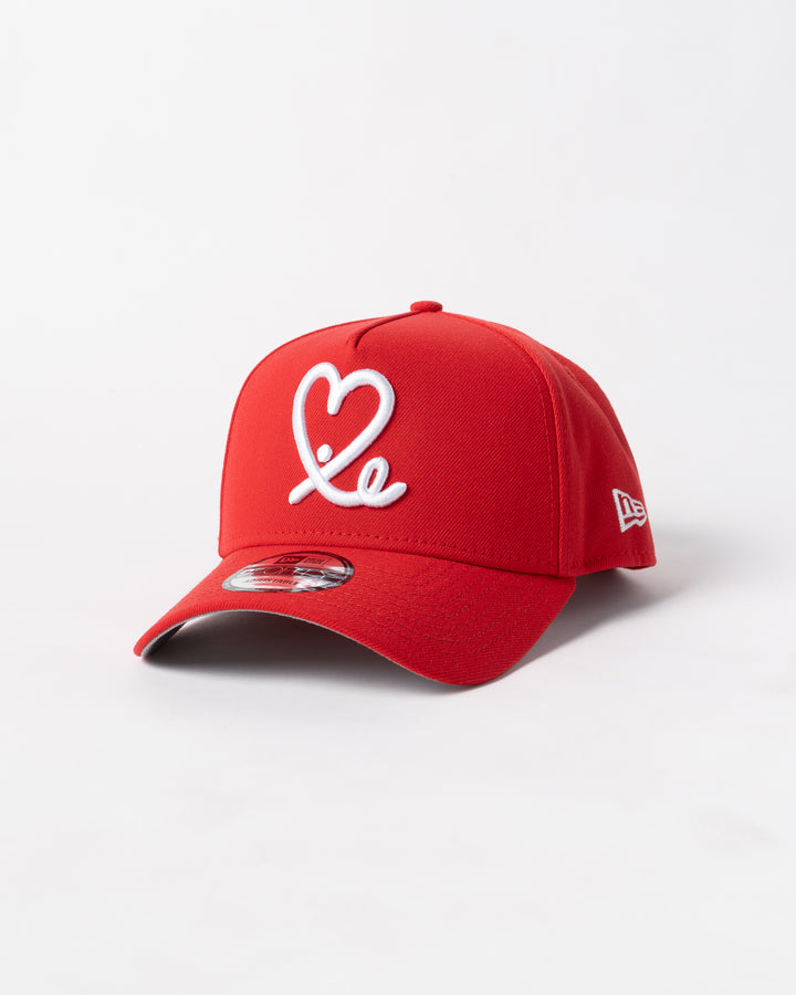 New Era 9Forty A Frame 1LoveIE Snapback (Red / White )