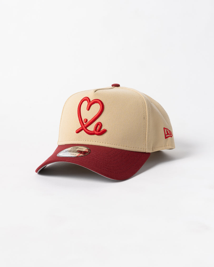 New Era 9Forty A Frame 1LoveIE Snapback (Vegas Gold / Brick )