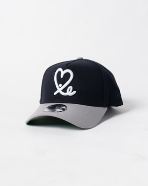 New Era 9Forty A Frame 1LoveIE Snapback (Navy / Gray)