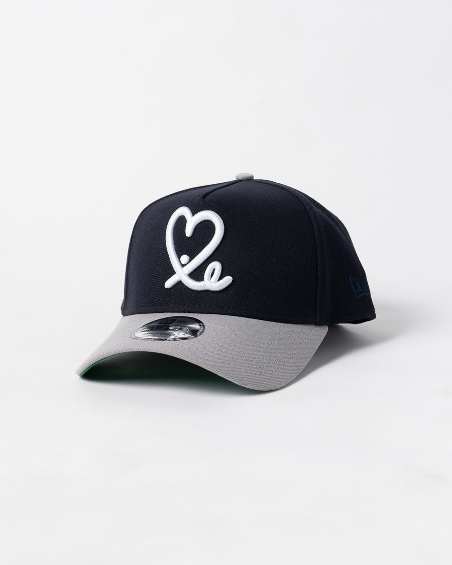 New Era 9Forty A Frame 1LoveIE Snapback (Navy / Gray)