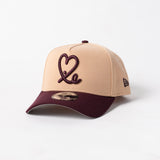 New Era 9Forty A Frame 1LoveIE Snapback (Pecan /  Bordeaux )