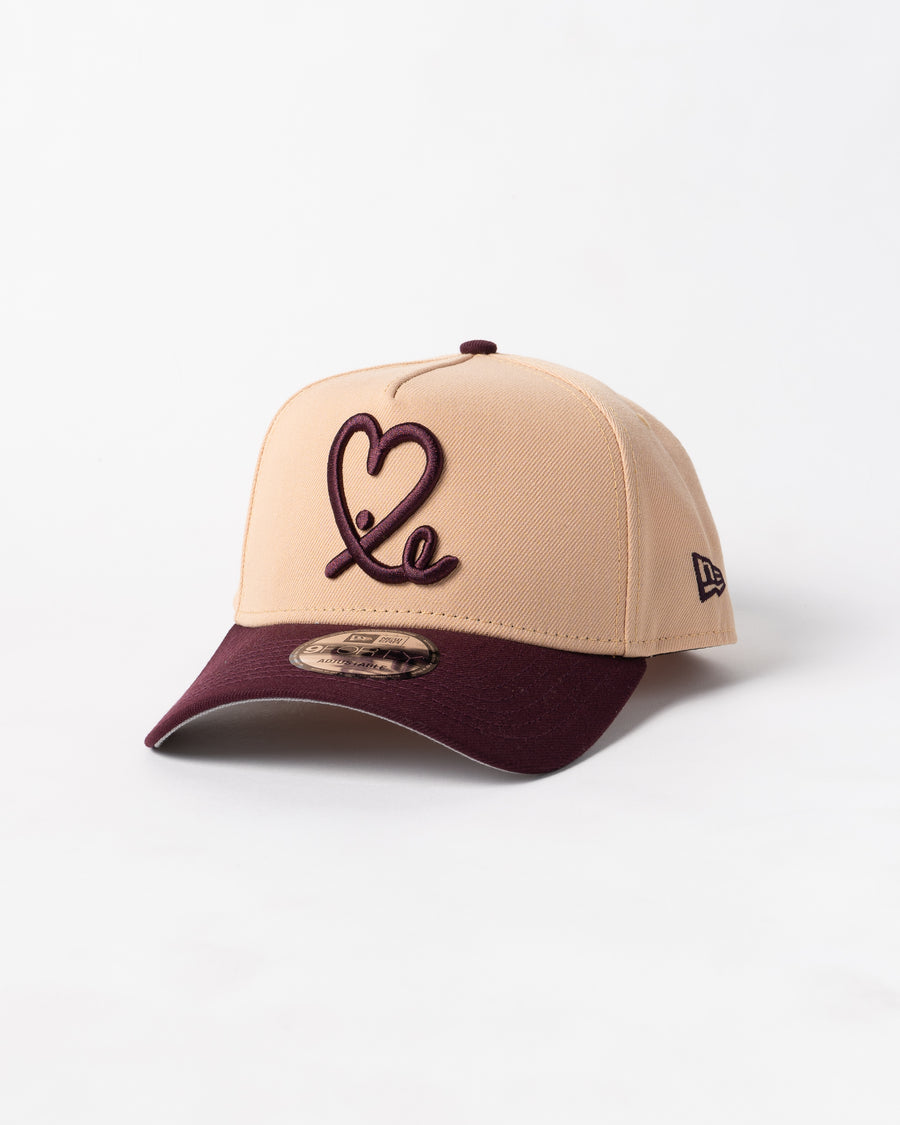 New Era 9Forty A Frame 1LoveIE Snapback (Pecan /  Bordeaux )