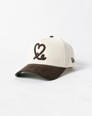 New Era 9Forty A Frame 1LoveIE Snapback (Chrome /  Walnut Corduroy)