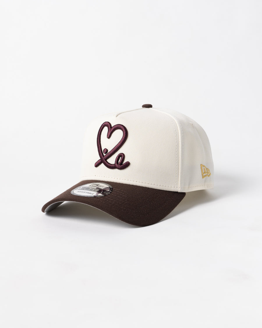 New Era 9Forty A Frame 1LoveIE Snapback (Chrome  / Burntwood)