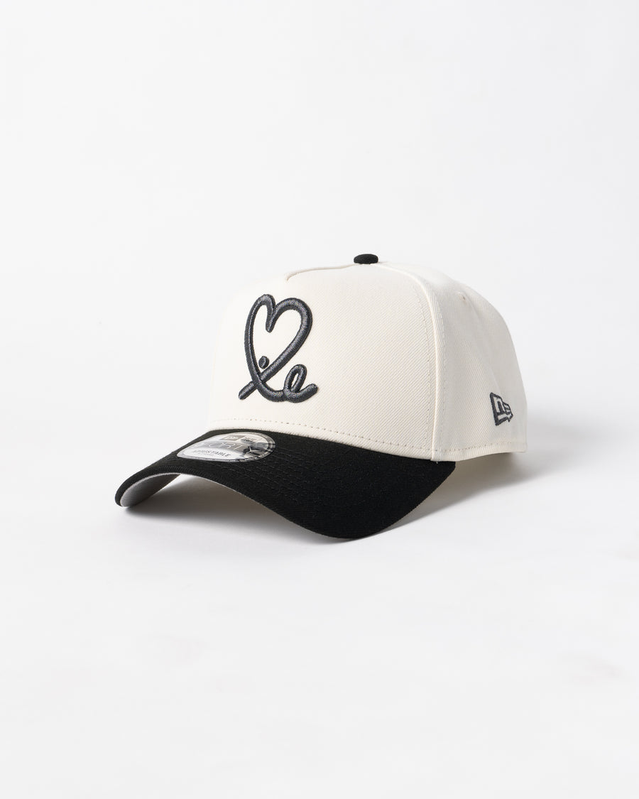 10 Year Anniversary New Era 9Forty A Frame 1LoveIE Snapback (Metallic Black / Cream)