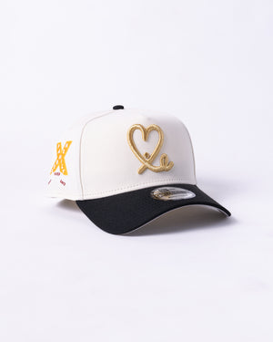 10 Year Anniversary New Era 9Forty A Frame 1LoveIE Snapback (Black / Cream)