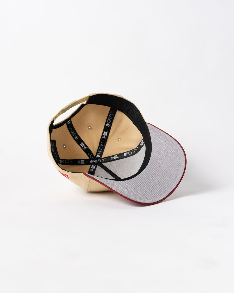 New Era 9Forty A Frame 1LoveIE Snapback (Vegas Gold / Brick )