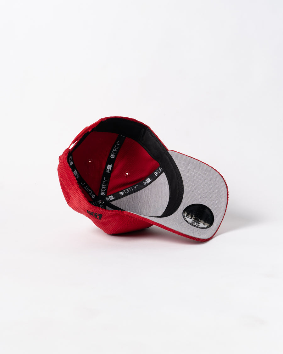 New Era 9Forty A Frame 1LoveIE Snapback (Red / Black Corduroy)