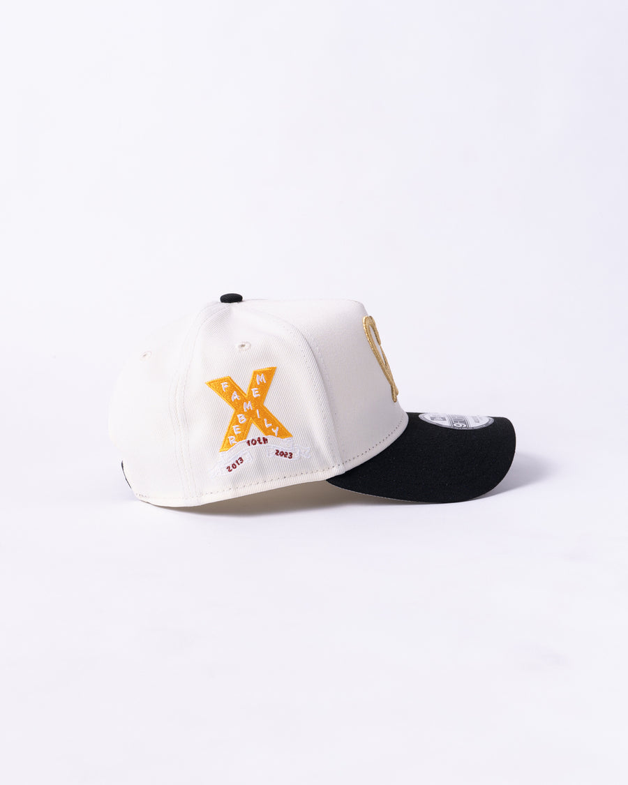 10 Year Anniversary New Era 9Forty A Frame 1LoveIE Snapback (Black / Cream)