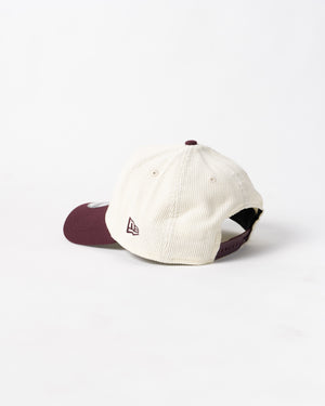 New Era 9Forty A Frame 1LoveIE Snapback (Chrome Corduroy  / Maroon)