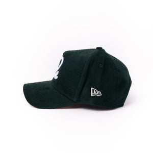 New Era 9Forty A Frame 1LoveIE Snapback (Forest Green Corduroy / Peach)