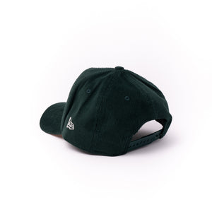 New Era 9Forty A Frame 1LoveIE Snapback (Forest Green Corduroy / Peach)