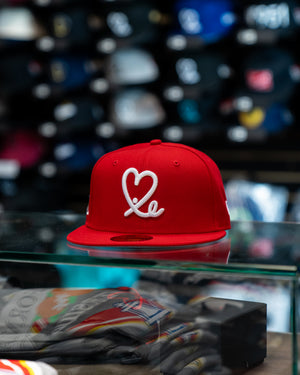 Limited Red / White Mexico Flag 1LoveIE New Era 59FIFTY Fitted Cap