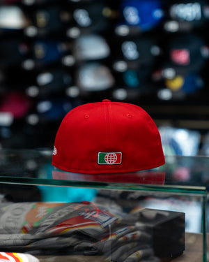 Pre Order Limited Red / White Mexico Flag 1LoveIE New Era 59FIFTY Fitt
