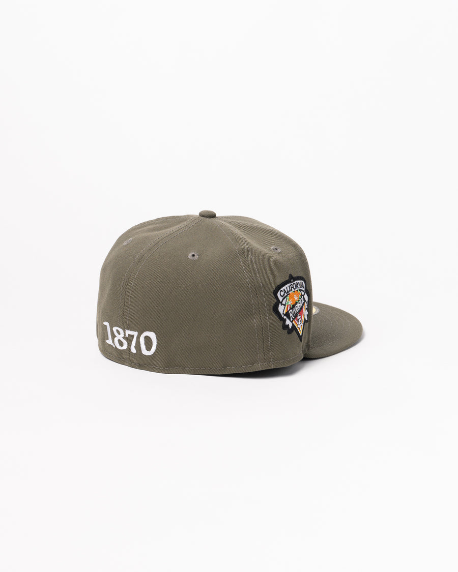 Limited Olive / White  1LoveIE Raincross New Era 59FIFTY Fitted Cap