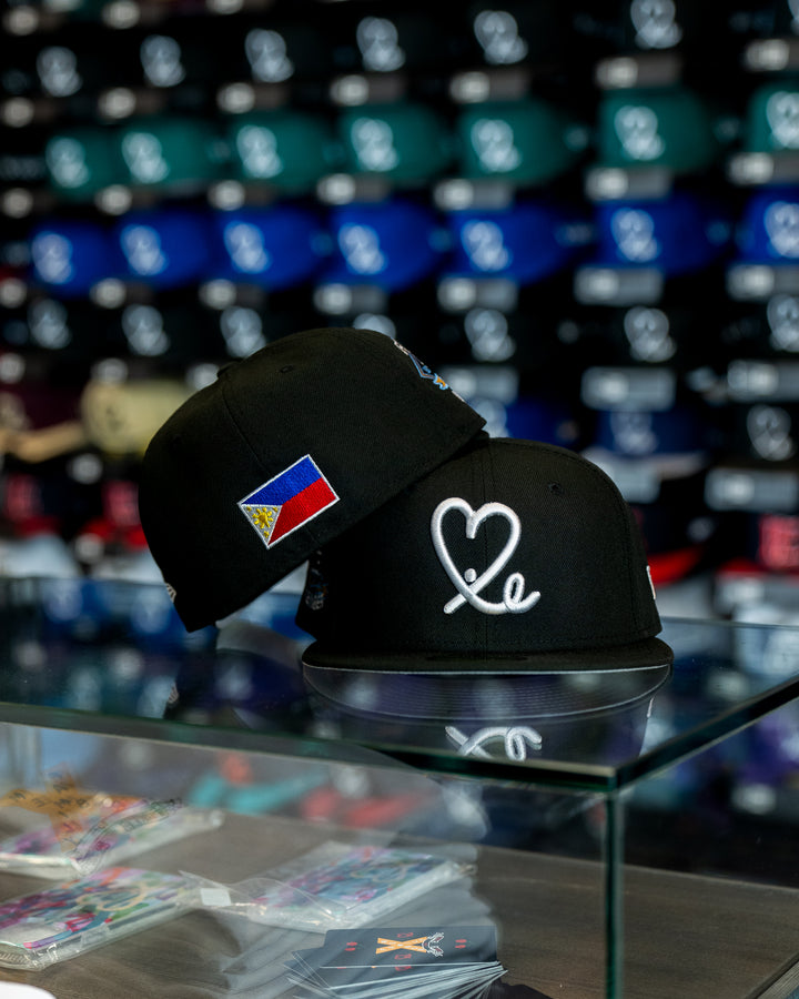Limited Black / White Filipino Flag 1LoveIE New Era 59FIFTY Fitted Cap