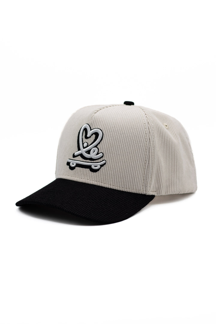 Signature Skate Love A Frame Snapback (Cream / Black )