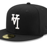 New Era Dodgers 59Fifty Upside LA Fitted Cap  ( Black / White)