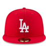 New Era Dodgers 59Fifty Upsidie LA Fitted Cap ( Red / White)