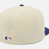 New Era Dodgers 59Fifty Upside LA Fitted Cap ( Chrome / Royal)